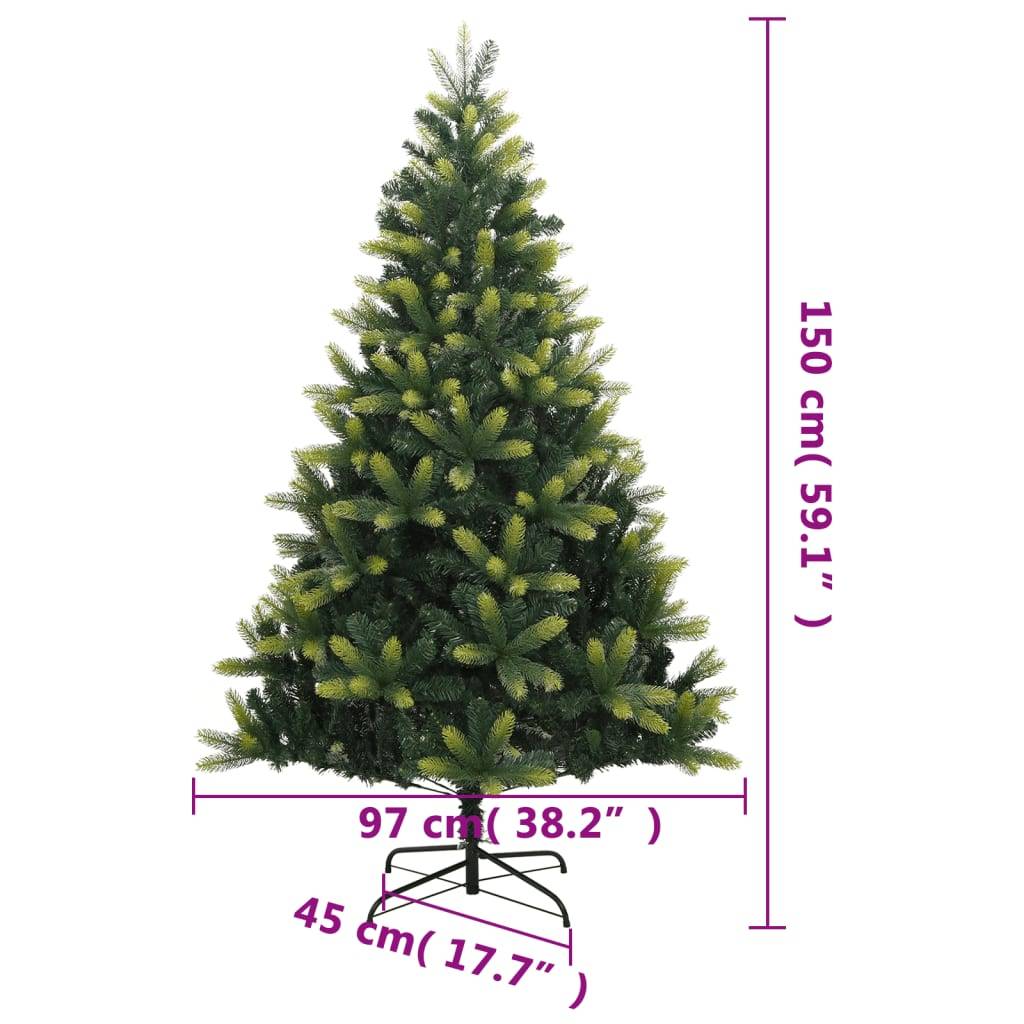 Sapin De Noël - Arbre de Noël artificiel à charnières avec support 150 cm-JU11941 - Image 9