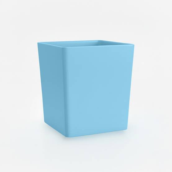 Pot de fleurs carré cubio h 50 cm-plast'up rotomoulage - Image 1