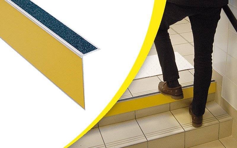 Repérage des contremarches 4 en 1 Waccess intérieur WATTELEZ bande 3m - jaune/noir - 810305JN - Image 1