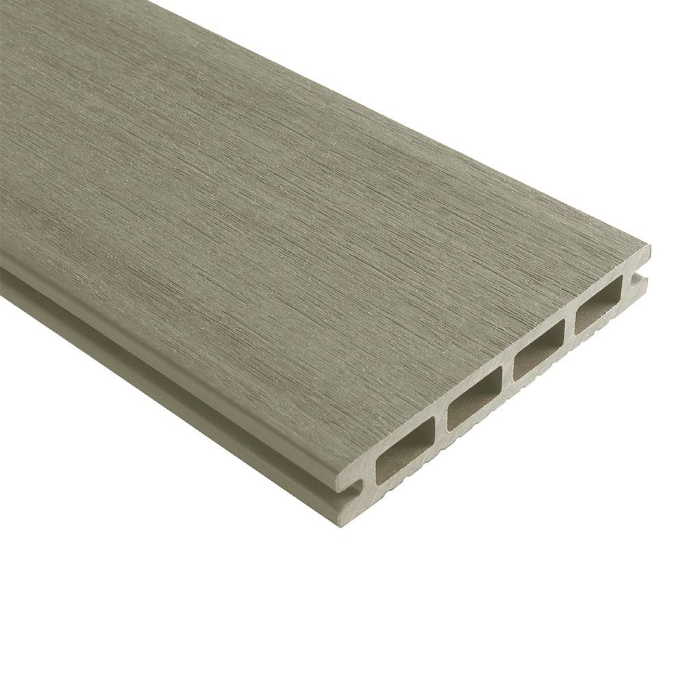 Kit Terrasse Composite NAVIA 50m² - gris clair - 152 lames de terrasse (220 x 14.5 x 2.2 cm) - Fixation par Clips - Terrasse - Image 3