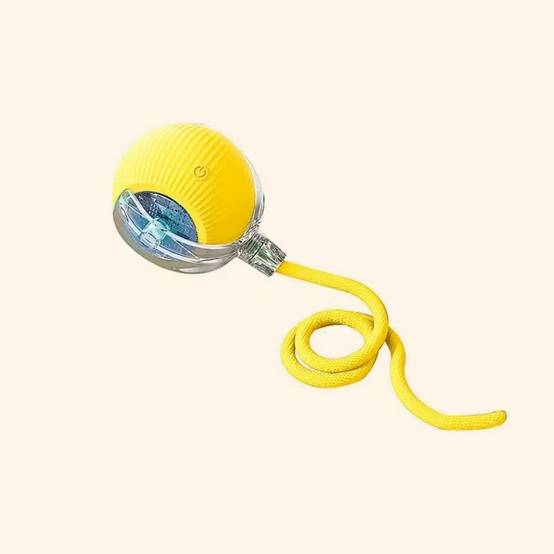 IntiMeg - Jouet pour chat Balle automatique pour chat Jaune IntiMeg - Image 1