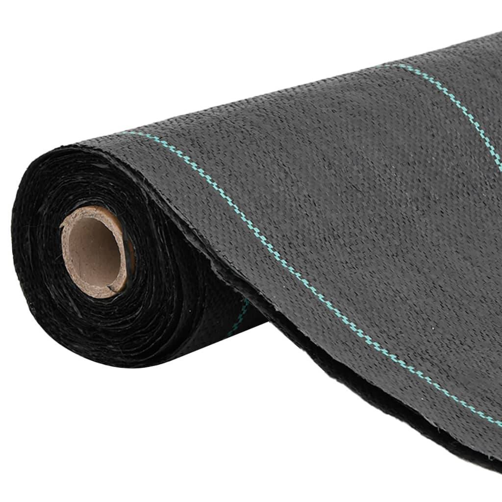 ComfortXL - Toile de Paillage 60g/m² Anti-Mauvaises Herbes pour Jardin Potager Allée 0,5x100 m Noir - ComfortXL Outdoor Living - Image 2