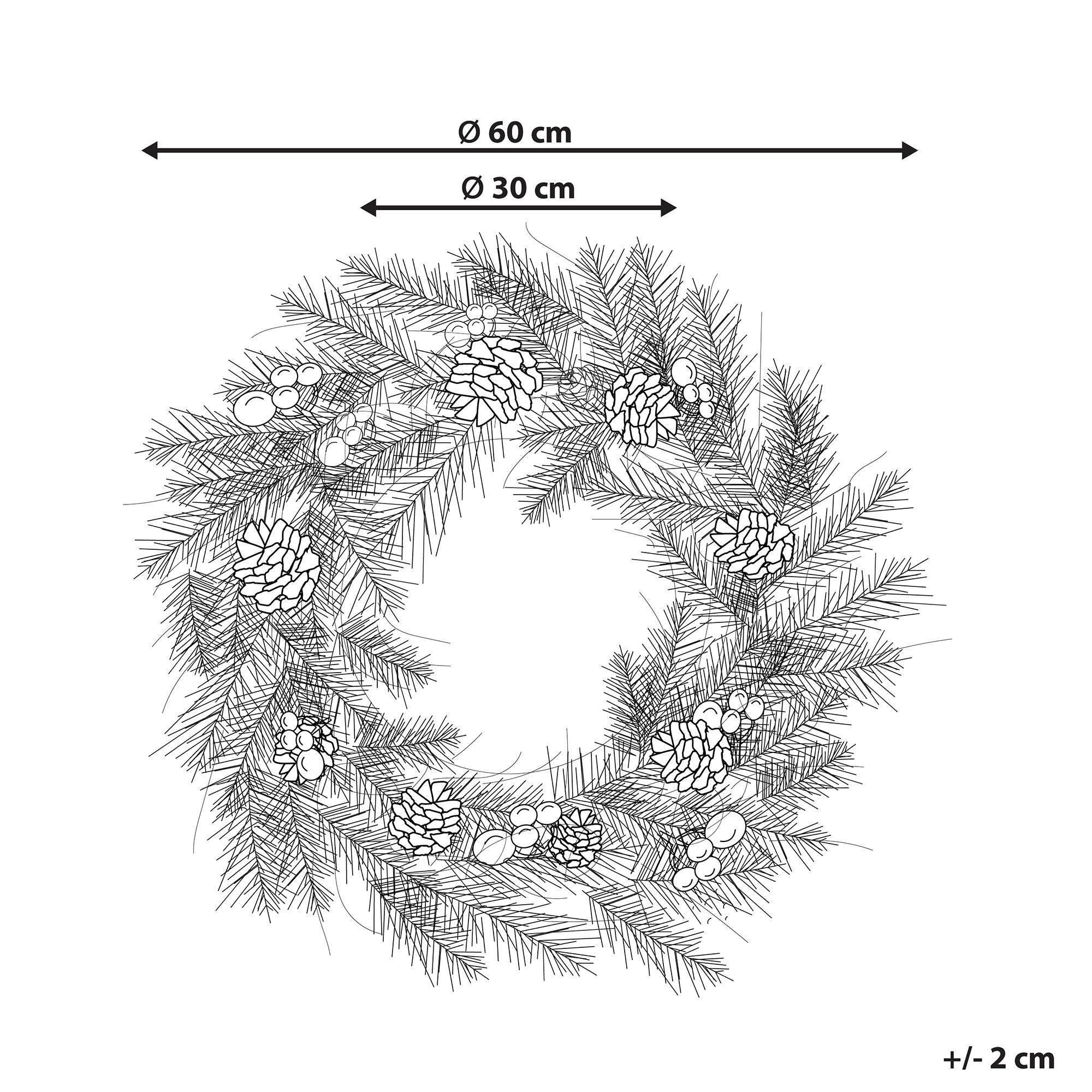 Couronne Matière synthétique Vert PAIMIO - Beliani - Image 2