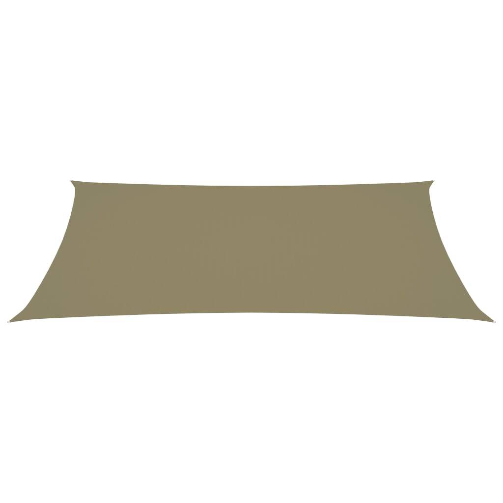 Helloshop26 - Voile d'ombrage parasol tissu oxford rectangulaire 2 x 4,5 m beige - Image 2