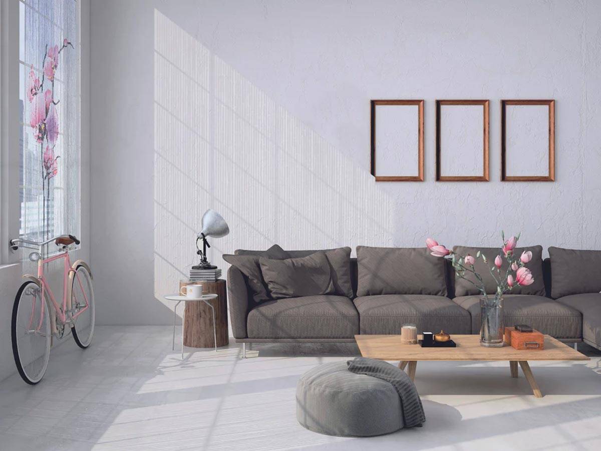 Morel - Rideau de porte Bâtonnets de bambou peints, dessin branches d'orchidée rose sur fond blanc - 90 x 200 cm - Morel - Image 3