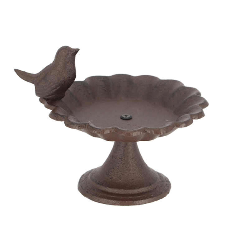 Best For Birds - Bain d'oiseau en fonte - Marron - D 15,1 x H 13,6 cm - Image 1