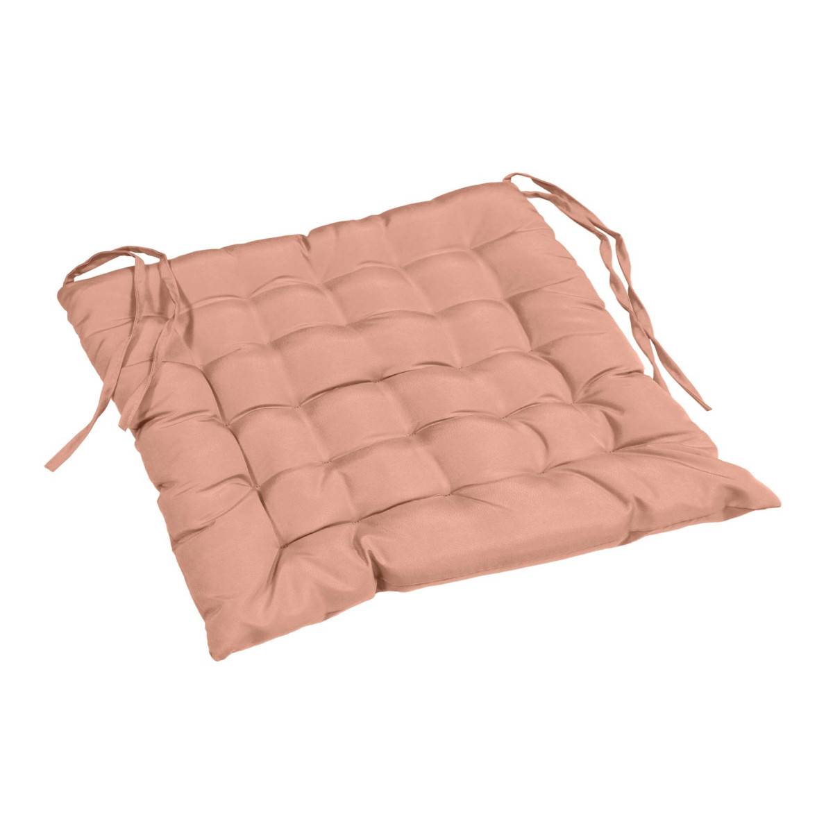 Paris Prix - Galette de Chaise Matelassée "Essentiel" 40x40cm Rose Blush - Image 2