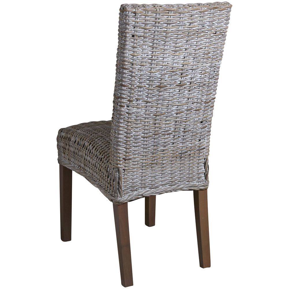 Aubry Gaspard - Chaise en poelet patiné Jimbaran - Image 2