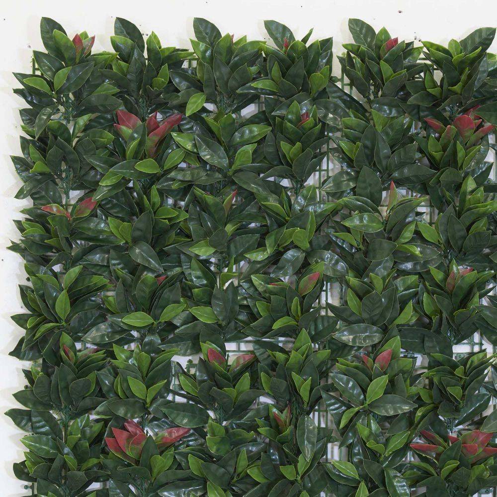 Sodipa - Feuillage artificiel 1 m x 1 m Laurier cerise - Image 4