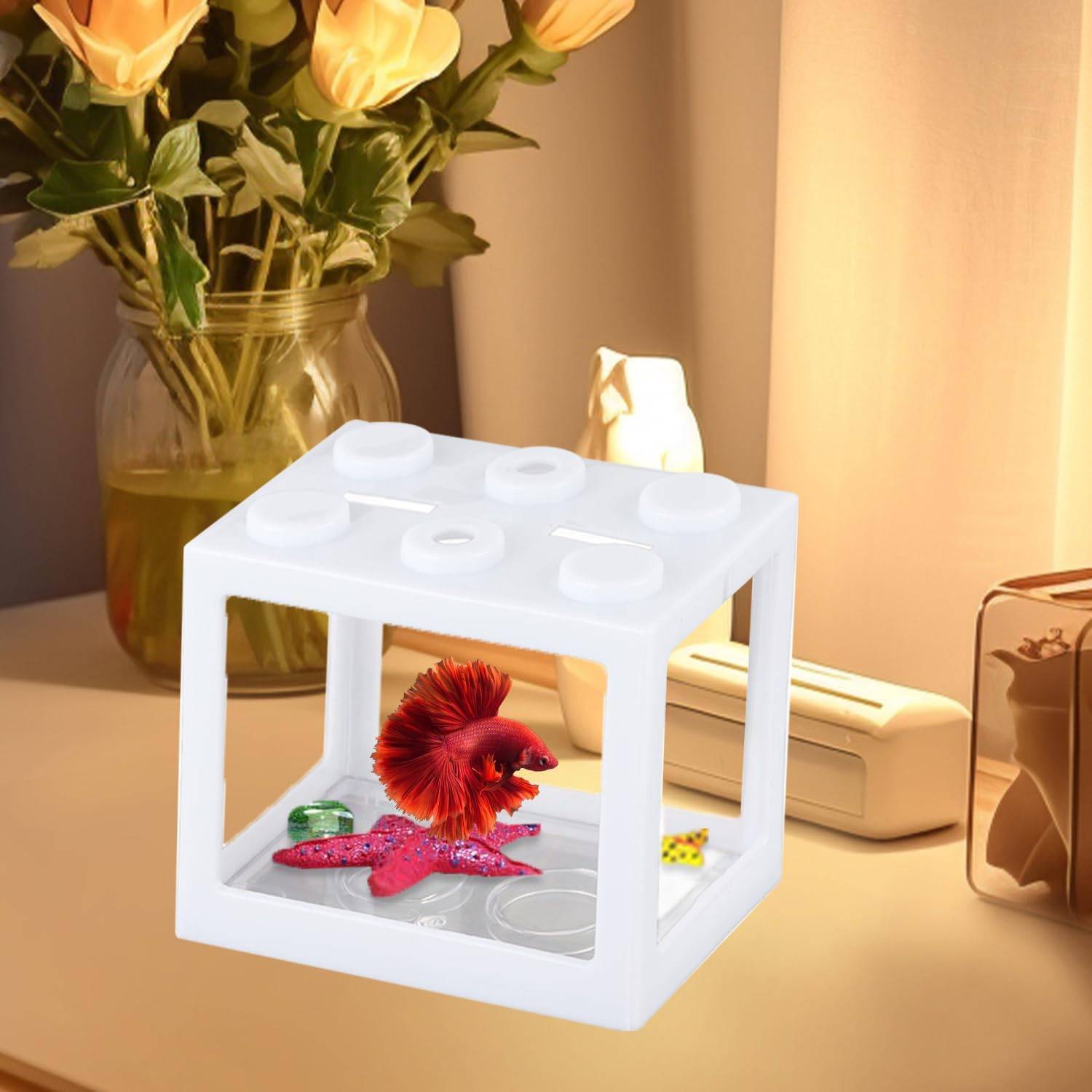 Aquarium Betta Miniature en Acrylique Transparent DtopbuyAge - Image 3
