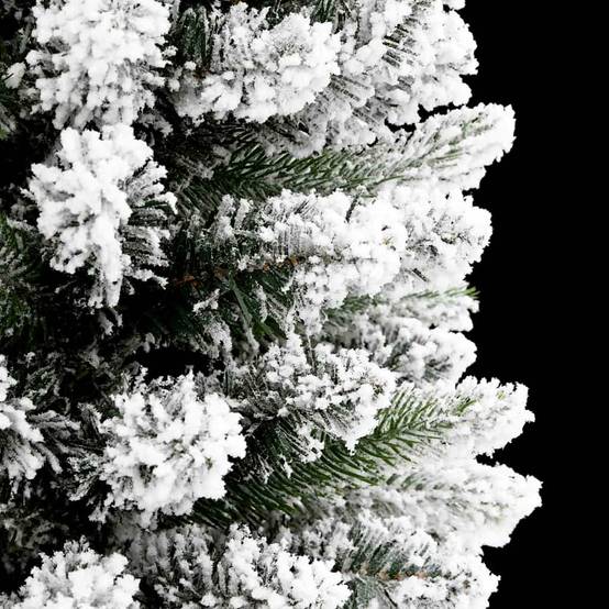 Sapin de Noël | Arbre de Noël artificiel Blanc 210 cm PVC, métal et plastique Maison Chic - Image 9