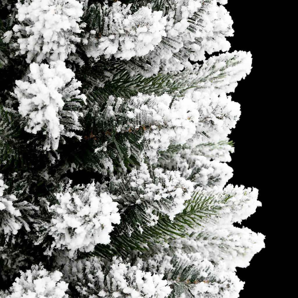 Sapin de Noël | Arbre de Noël artificiel Blanc 210 cm PVC, métal et plastique Maison Chic - Image 9
