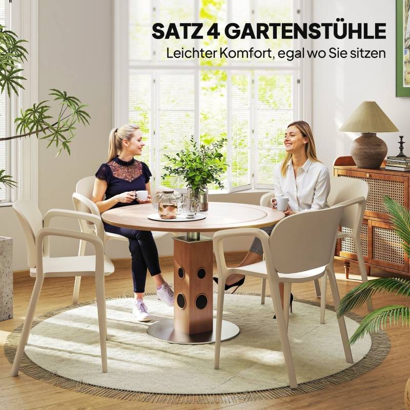 PANGIVO - Chaise de jardin plastique blanc 60 x 56 x 75 cm - PANGIVO - Image 5