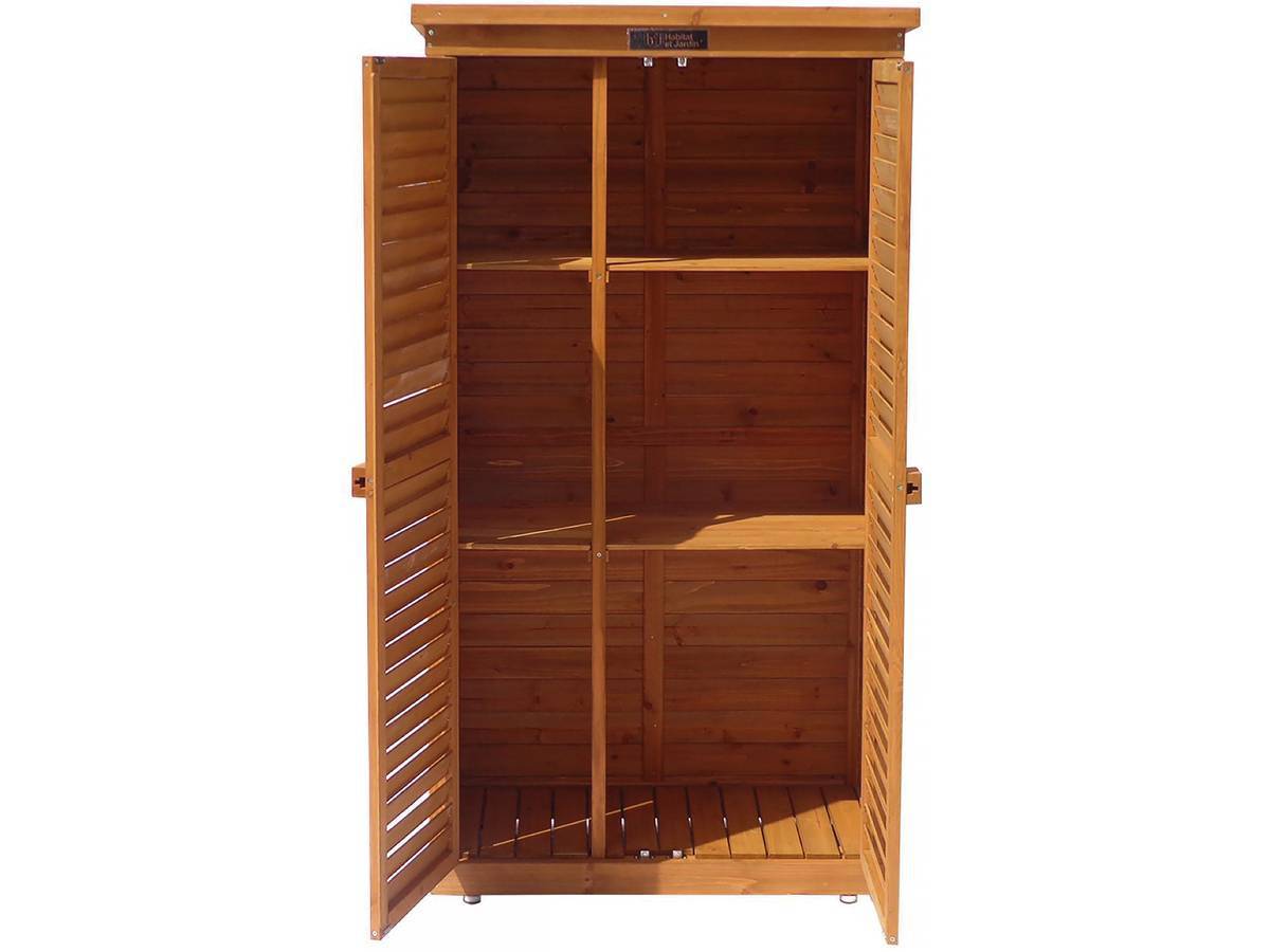 Habitat Et Jardin - Armoire De Jardin "space" - 87 X 46.5 X 160 Cm - Marron -habitat Et Jardin - Image 3