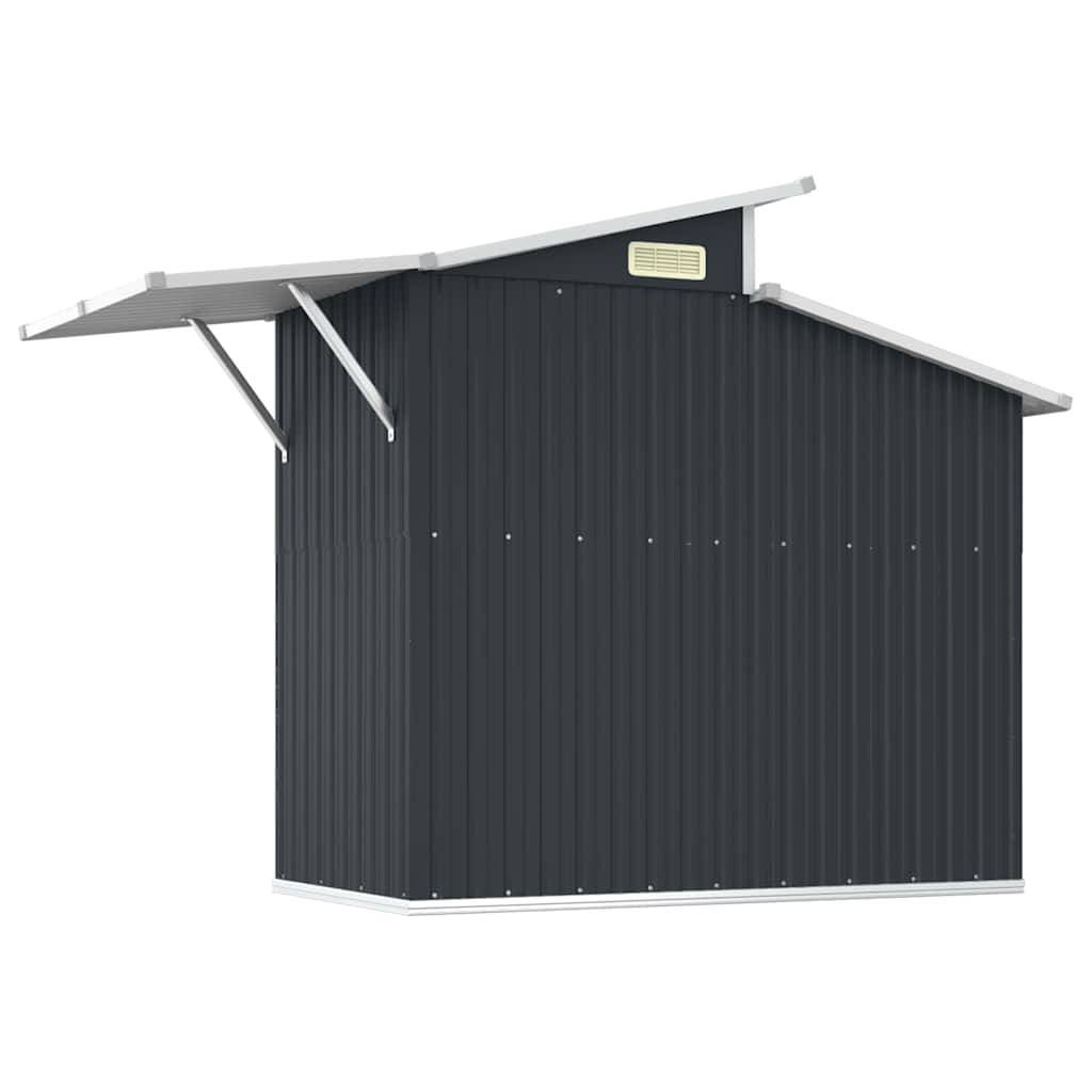 Vidaxl - Abri de jardin Anthracite 270x130x208,5 cm Métal galvanisé 3.5m² vidaXL 316244 - Image 6
