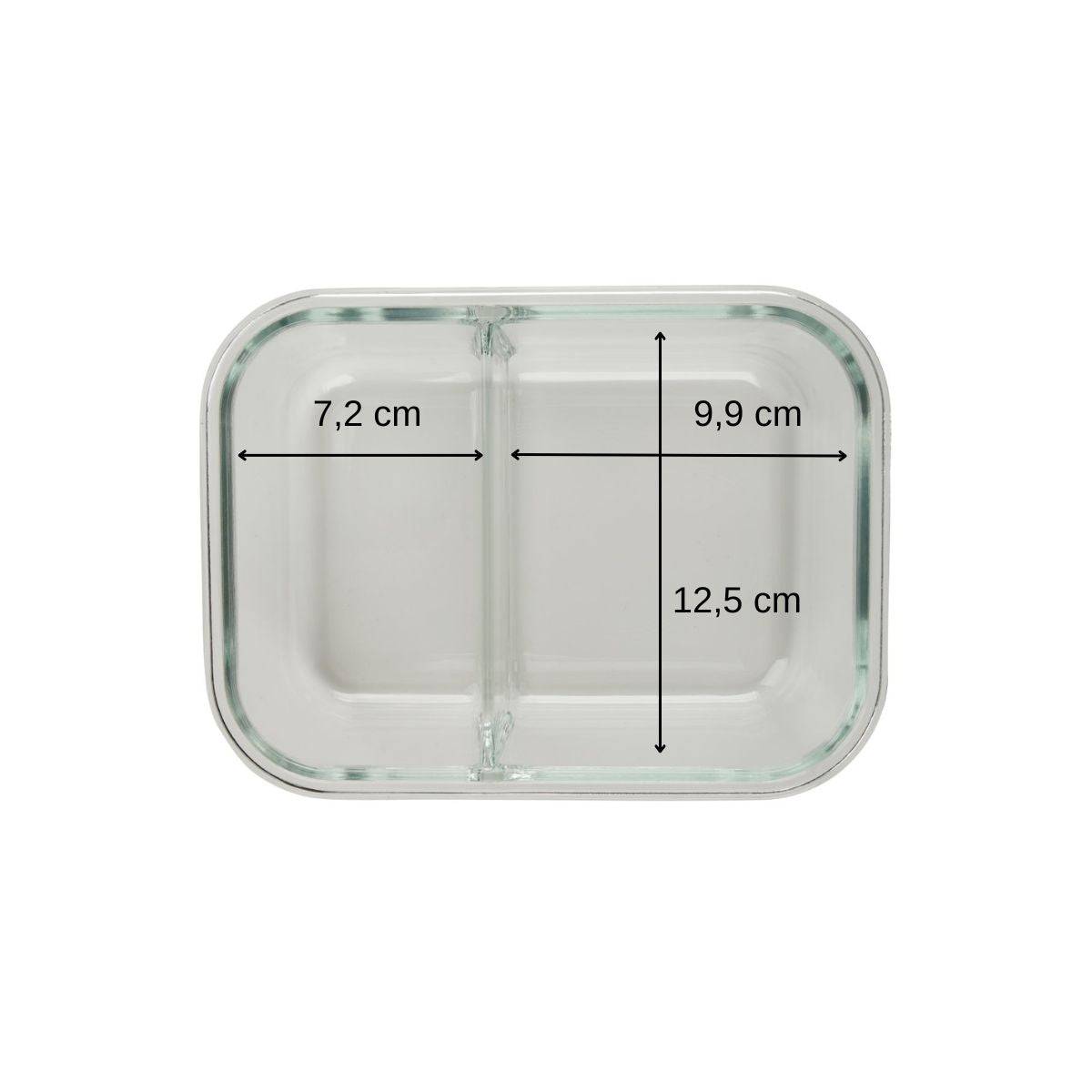 Boîte à repas en verre avec deux compartiments 1000 ml Fackelmann Move - Image 3