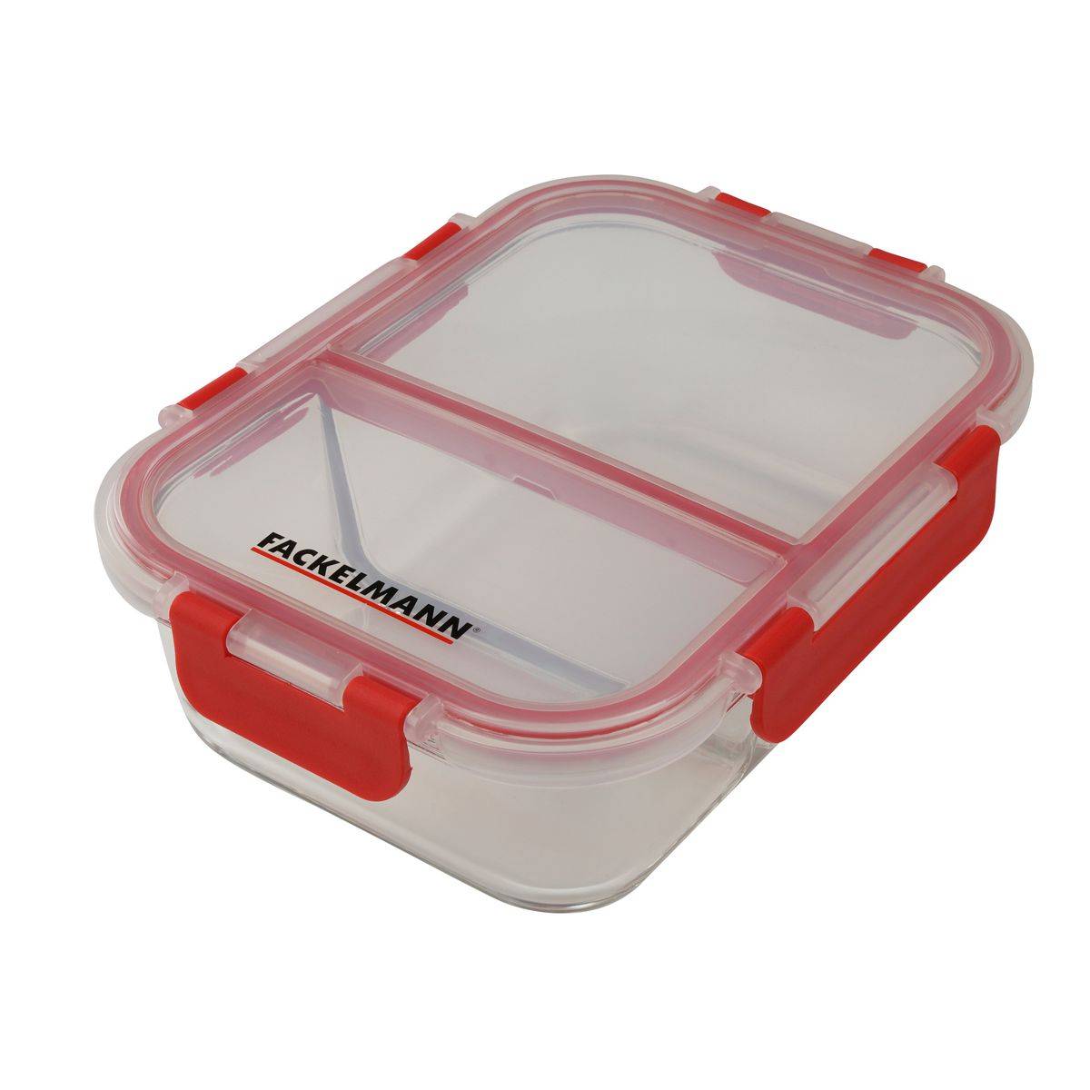 Boîte à repas en verre avec deux compartiments 1000 ml Fackelmann Move - Image 1