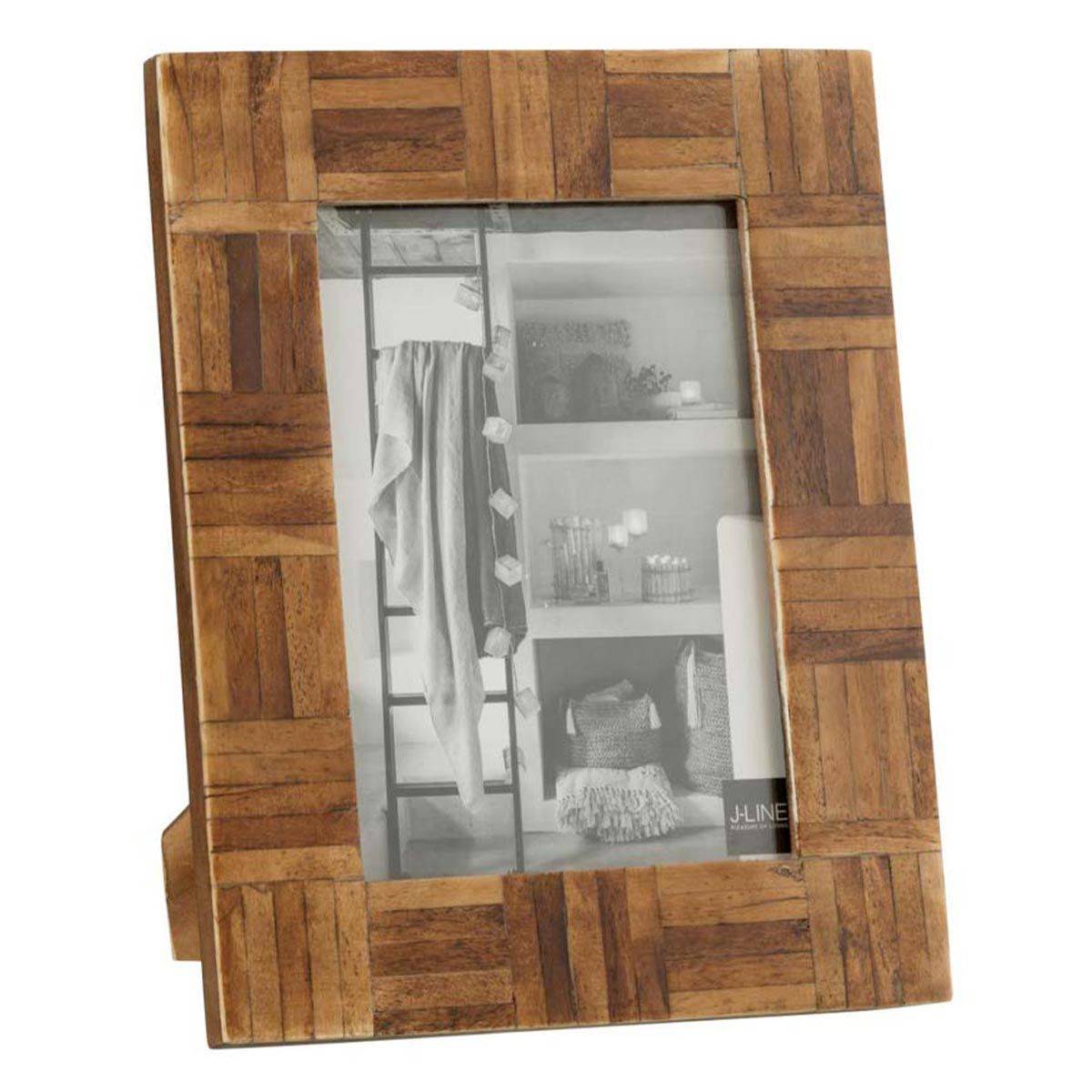 Cadre Photo Déco "Corne" 18x24cm Marron - Image 1