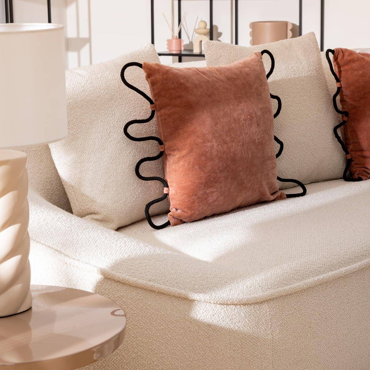Atmosphera - Coussin velours avec corde - ATMOSPHERA - Image 4