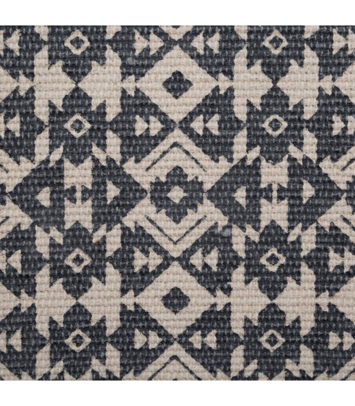 Tapis décoratif en Coton imprimé Gris Foncé 60 x 90 cm - Image 3