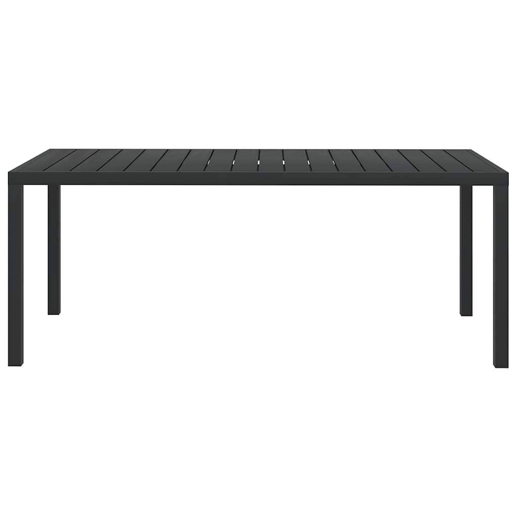 Vidaxl - Table de jardin Noir 185 x 90 x 74 cm Aluminium et WPC vidaXL 42792 - Image 2