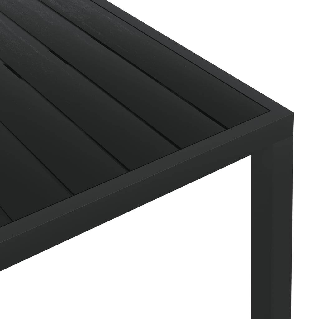 Vidaxl - Table de jardin Noir 185 x 90 x 74 cm Aluminium et WPC vidaXL 42792 - Image 4