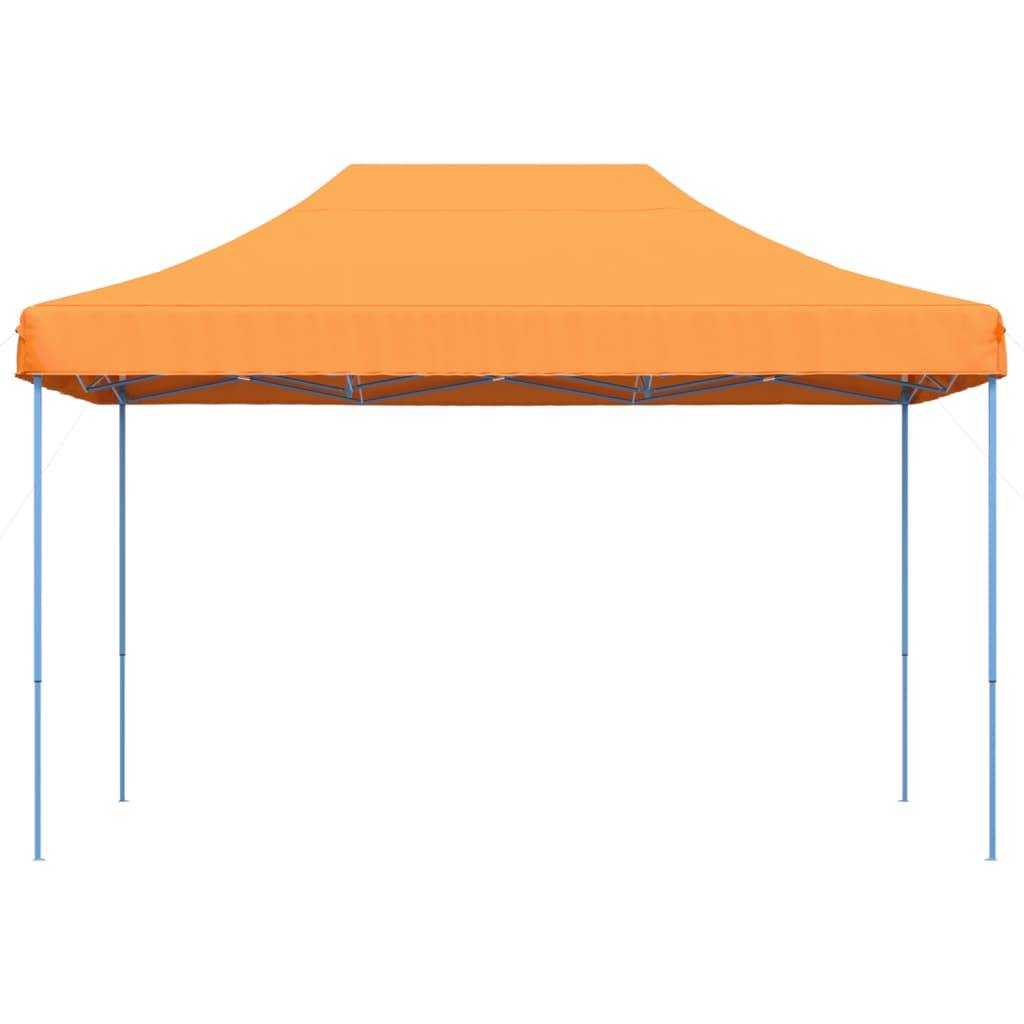 Tente de réception pliable acier et tissu Oxford orange 410 x 279 x 315 cm - PANGIVO - Image 3