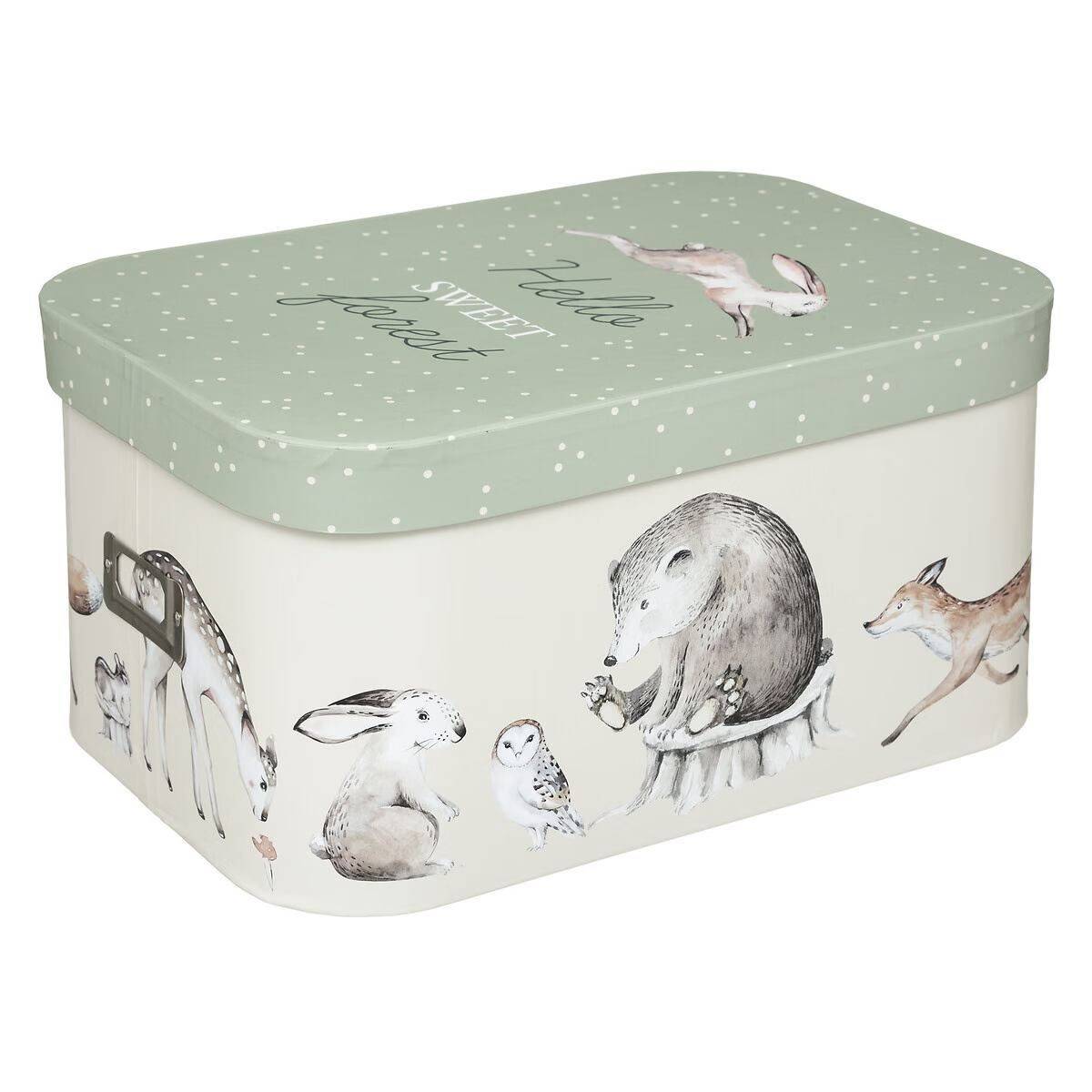 Lot de 3 Boîtes de Rangement "Forêt" 36cm Multicolore - Image 2