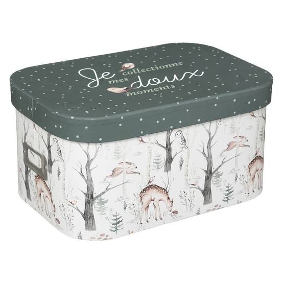 Lot de 3 Boîtes de Rangement "Forêt" 36cm Multicolore - Image 3