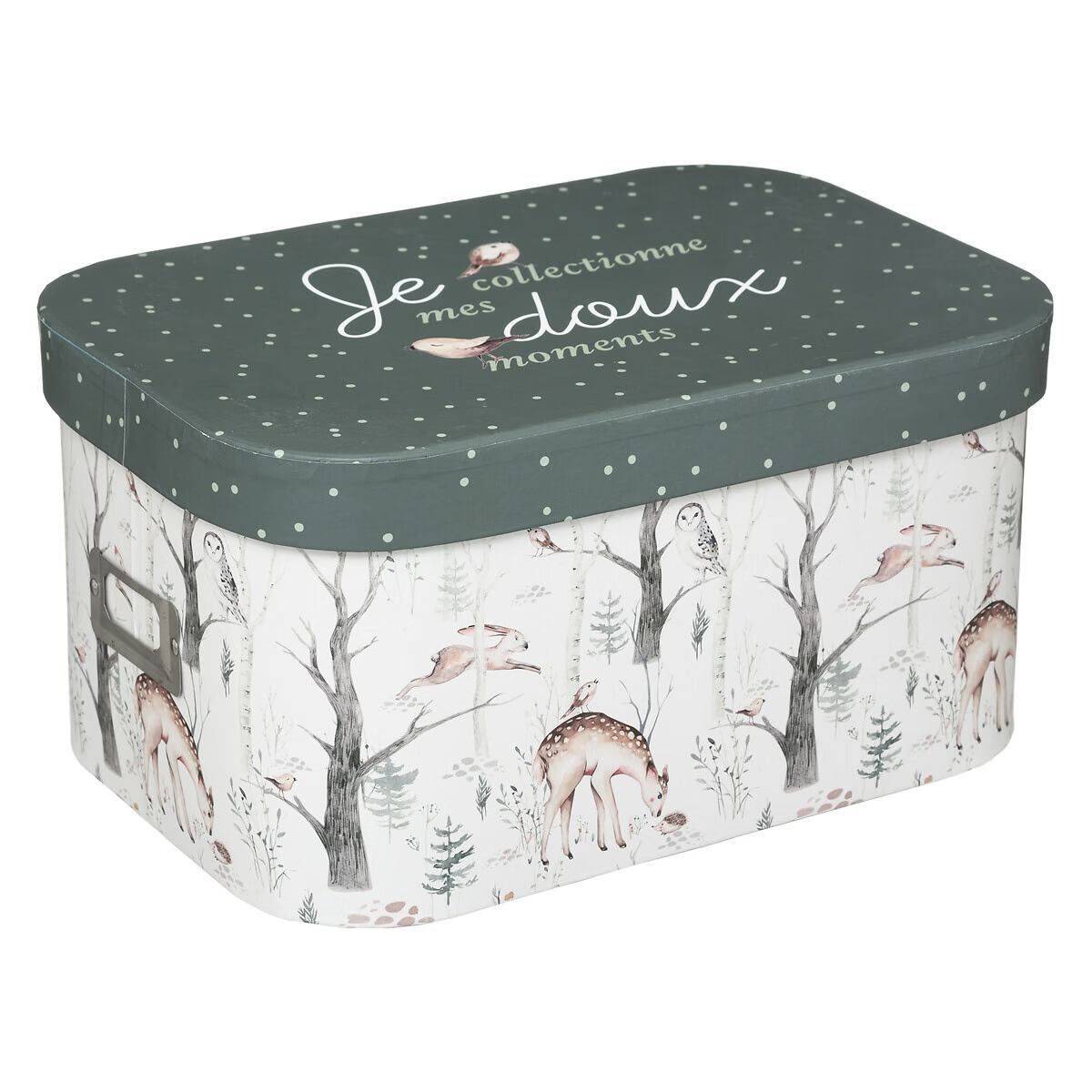 Lot de 3 Boîtes de Rangement "Forêt" 36cm Multicolore - Image 3