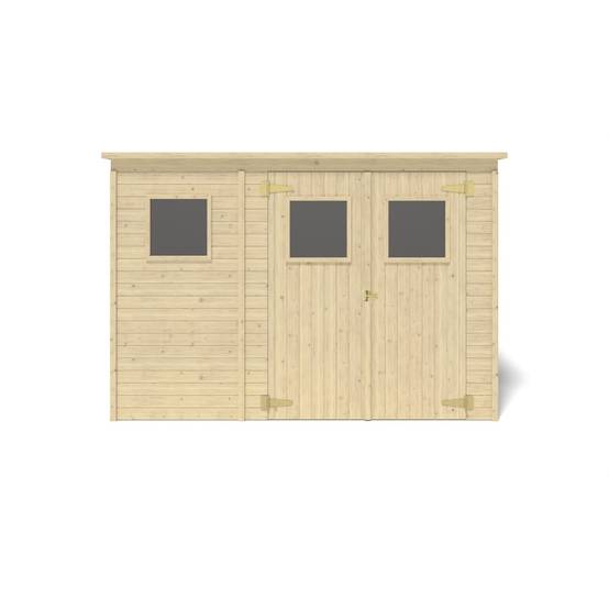 Altanka - Abri de jardin en bois 4.86 m2 - 2.7x1.8 m - Couleur: naturel - DOM421 - ALTANKA - Image 4
