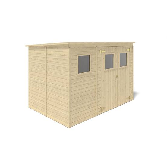 Altanka - Abri de jardin en bois 4.86 m2 - 2.7x1.8 m - Couleur: naturel - DOM421 - ALTANKA - Image 6