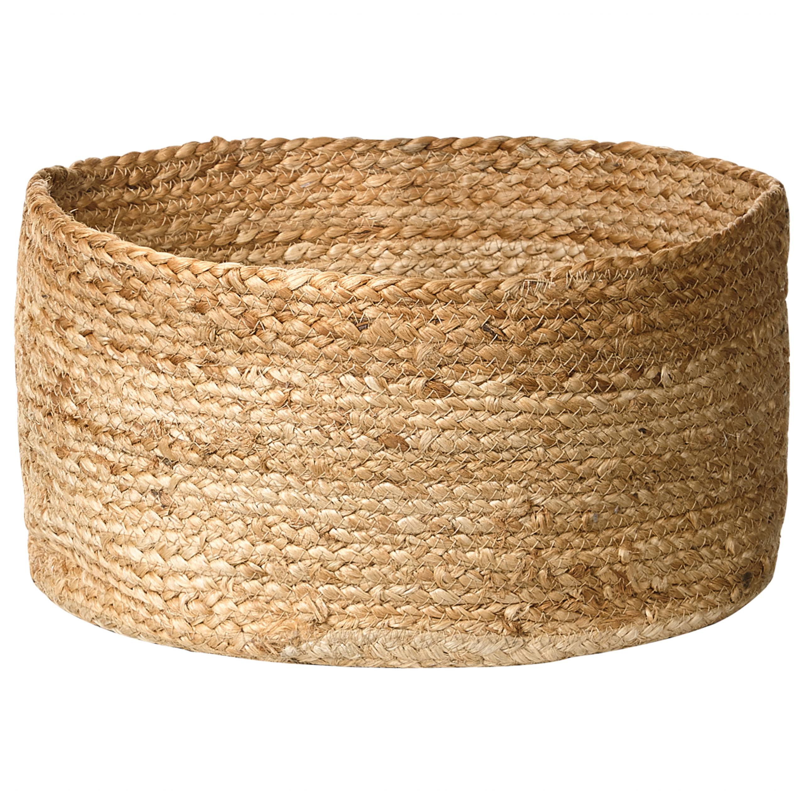 Beliani - Lot de 3 Paniers de Linge en Jute Naturelle Beige 12/16/21 cm de Hauteur Accessoire Rangement Décoration Boho - Image 5