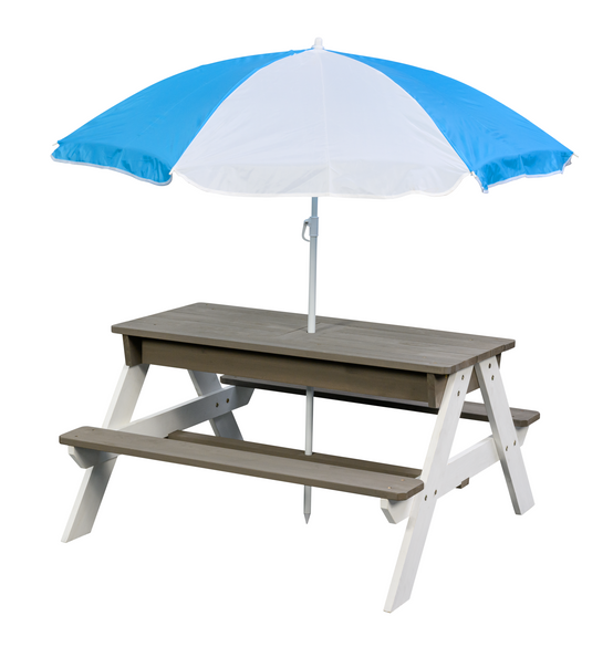 Table de pique-pour enfants Swing King Waterfun avec parasol