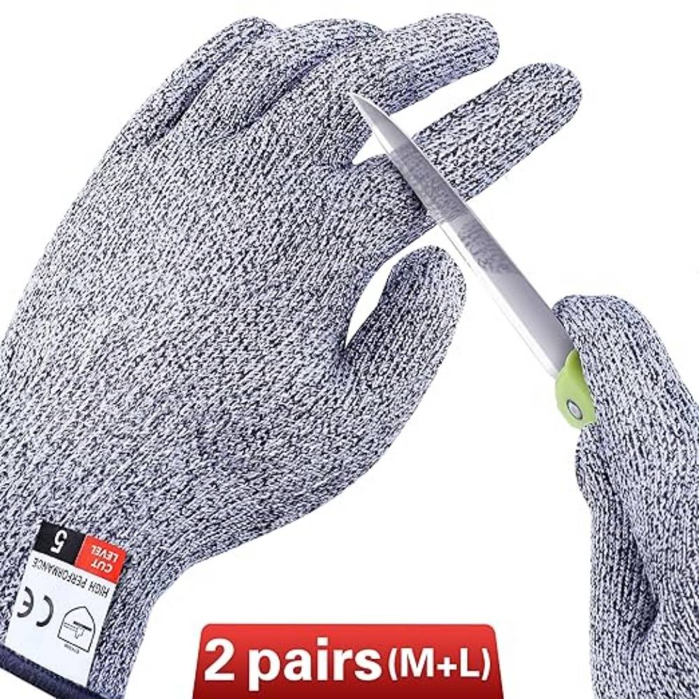 DtopbuyAge - Lot De 4 Gants Anti - Coupures Niveau 5 (2M+2L) - Image 2