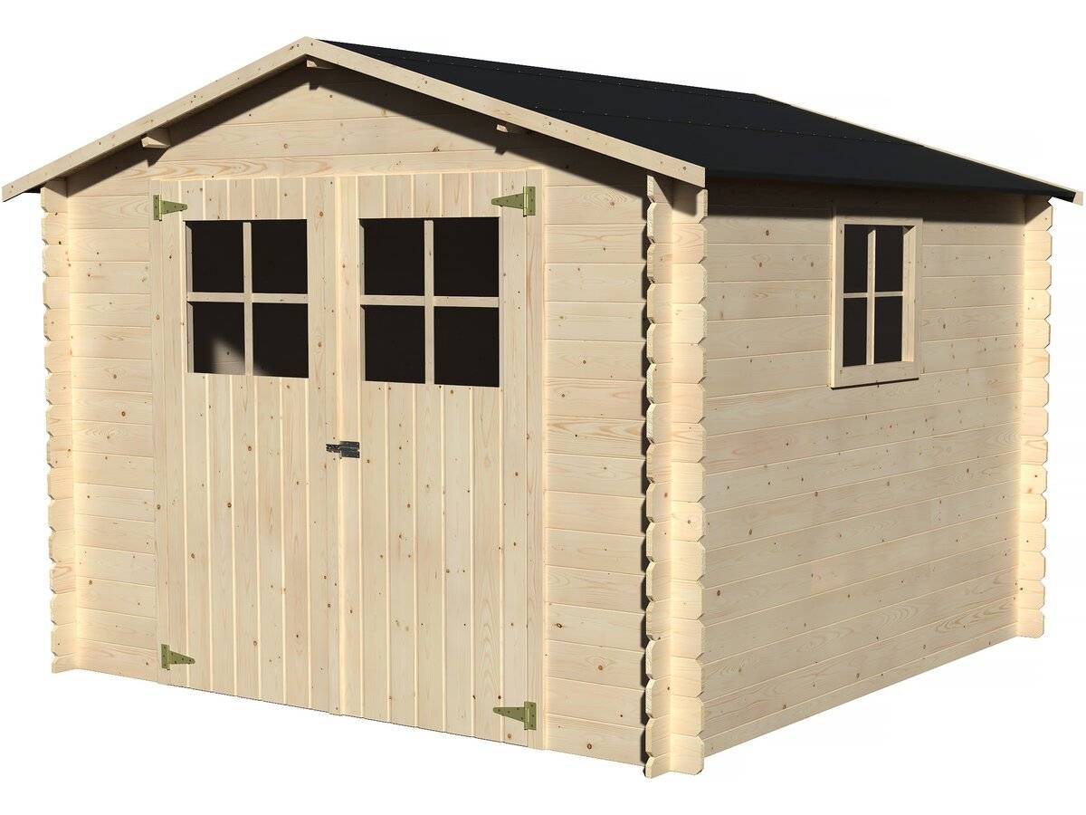 Decor et Jardin - Abri Jardin Bois "mirama" - 7.70 M² - 2.83 X 2.72 X 2.10 M - 19 Mm -decor Et Jardin