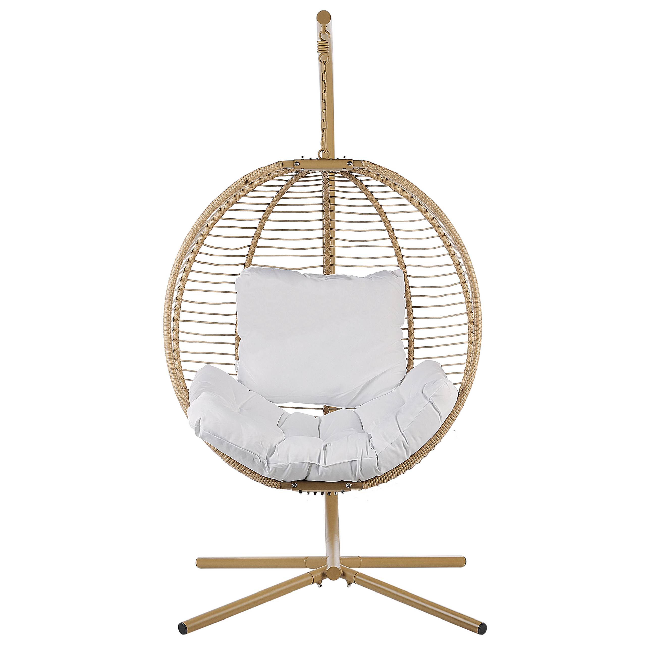 Beliani - Chaise porte-à-faux Tissu Beige ARCO - Beliani - Image 4