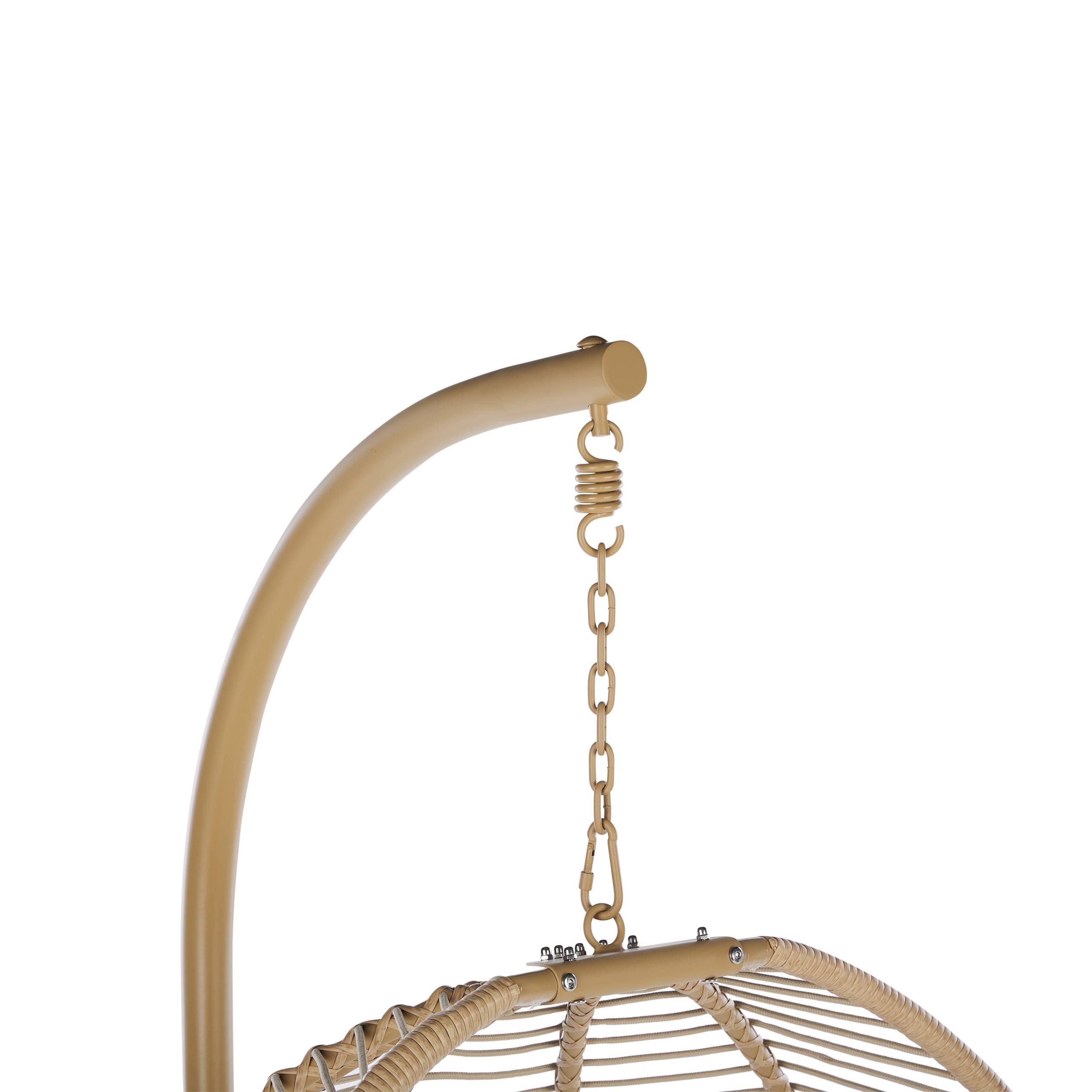 Beliani - Chaise porte-à-faux Tissu Beige ARCO - Beliani - Image 8