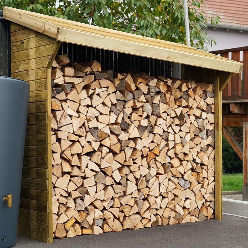 Abri Bûches - 1.58 M² - 2.20 X 0.69 X 1.83 M - 2 Stéres -habitat Et Jardin - Image 3