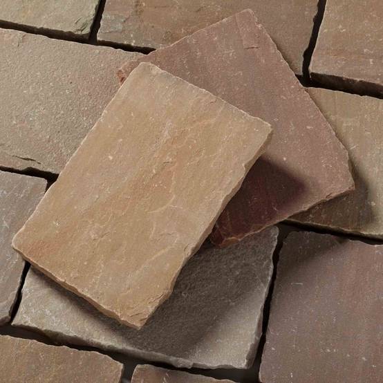 Pavé Grès Kandla Multicolore 20x14x2-2,5 cm (vendu au m² - 30 pavés/m²) - RO'MA NATURE - Image 3
