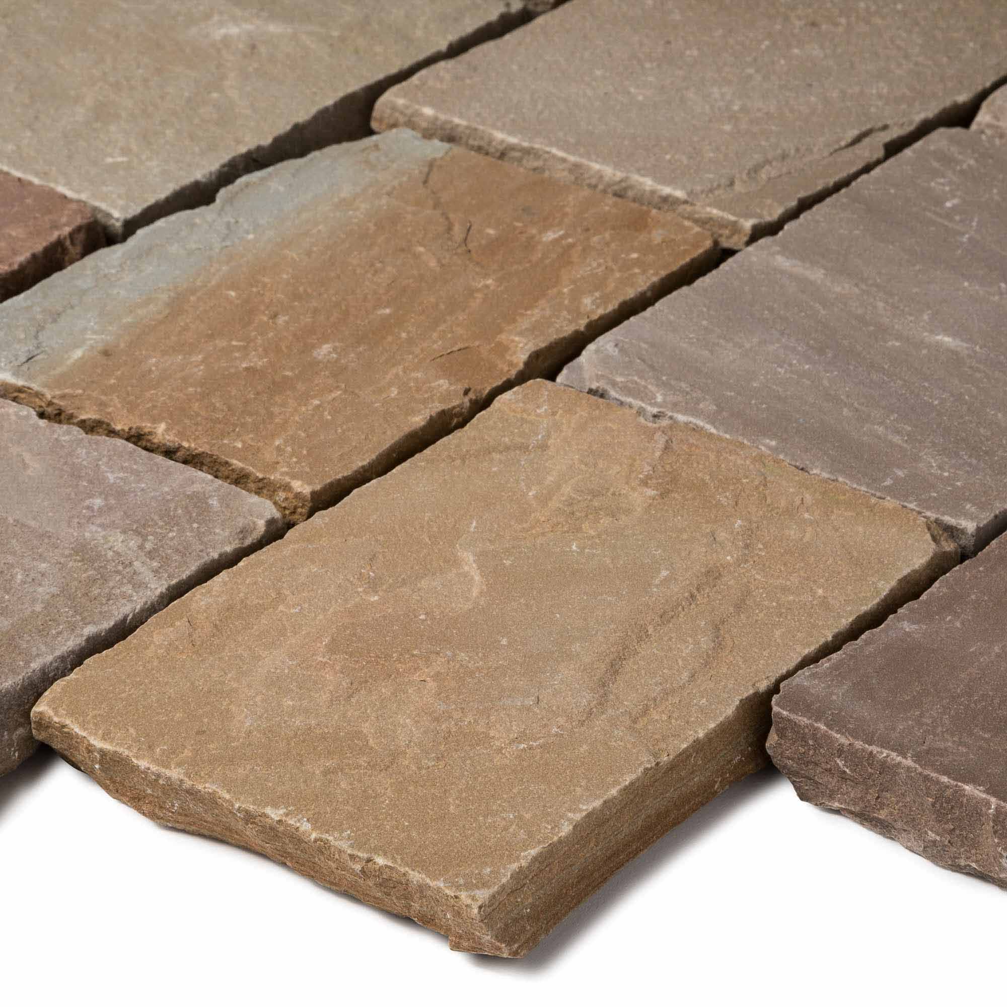 Pavé Grès Kandla Multicolore 20x14x2-2,5 cm (vendu au m² - 30 pavés/m²) - RO'MA NATURE - Image 7