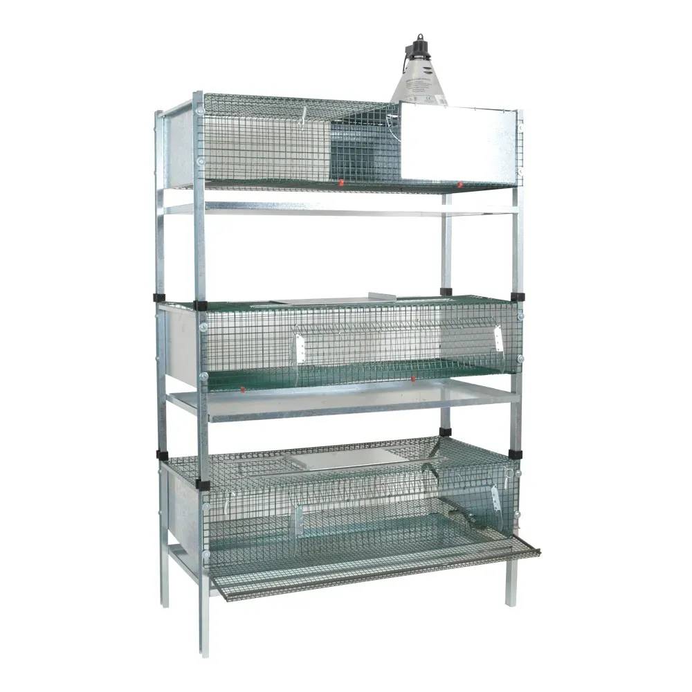 Lot de 3 cages d'élevage cailles calva 100 X 50 X 180 cm - Image 1