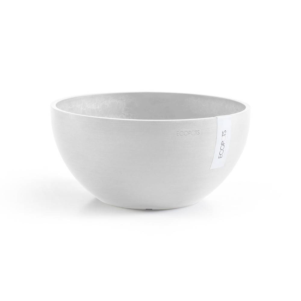 Ecopots - Pot Rond Brussels 30 Blanc Pur - Ø 30 x H. 14 cm - 6,5 L ECOPOTS - Image 4