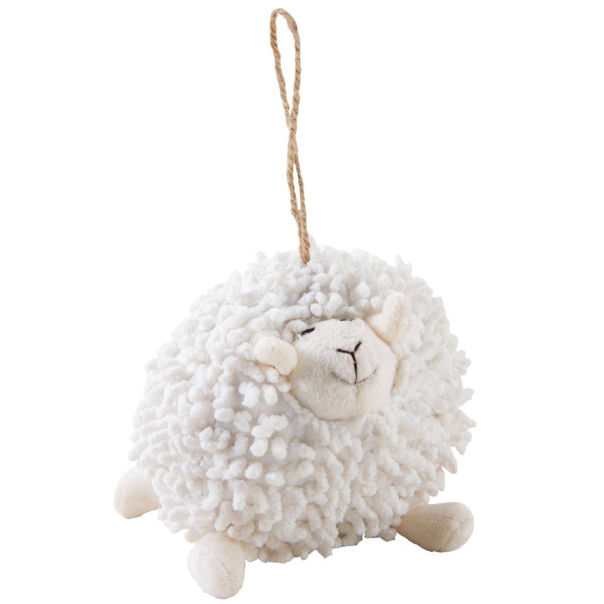 Aubry Gaspard - Mouton Shaggy à suspendre en coton blanc