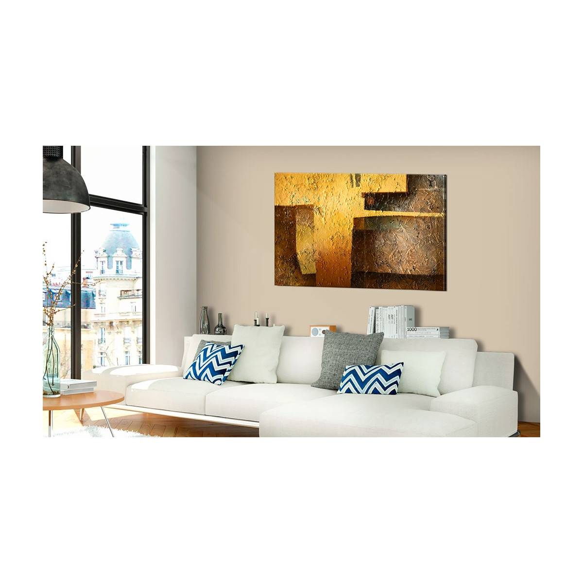 Tableau Imprimé "Golden Modernity" 40 x 60 cm - Image 2