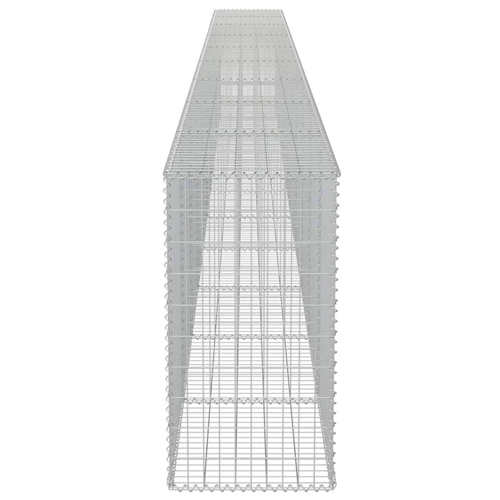 PANGIVO - Mur à gabion avec couvercles Acier galvanisé Argenté 900 x 50 x 100 cm - PANGIVO - Image 6