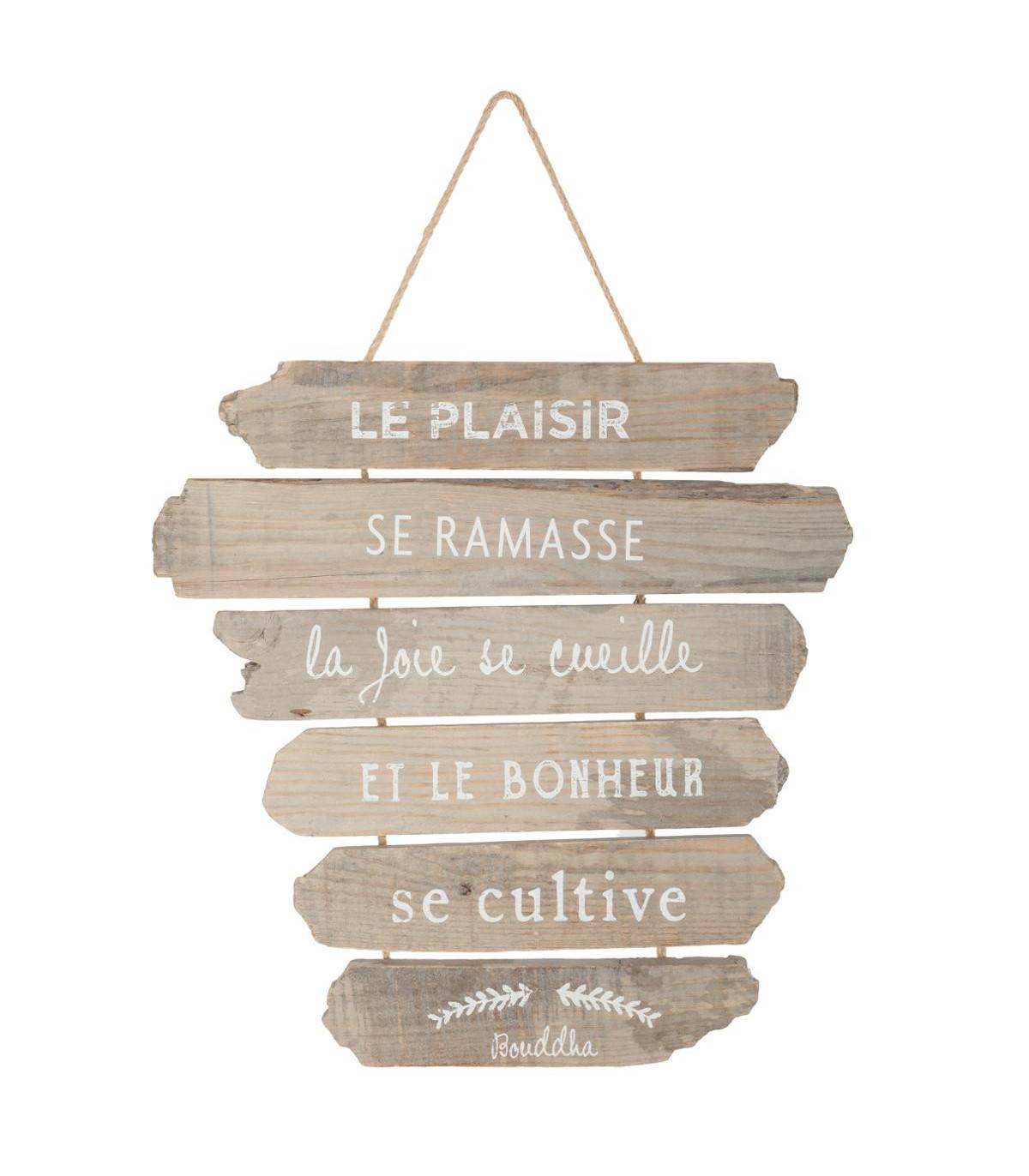 Décoration murale à suspendre avec Citations 28 x 38 cm - Image 1