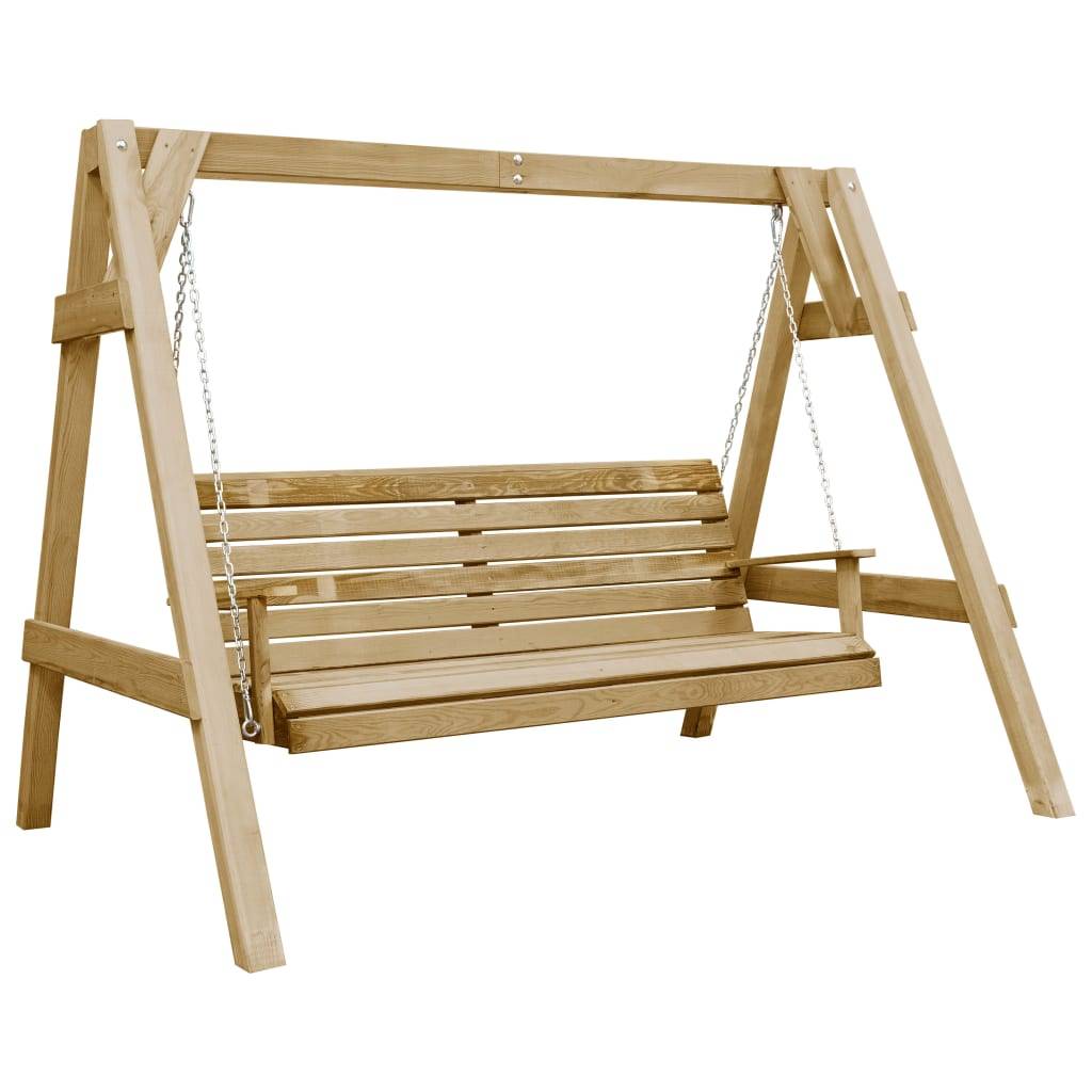 Vidaxl - Balancelle de jardin bois de pin imprégné 205x150x157 cm vidaXL 45305 - Image 1