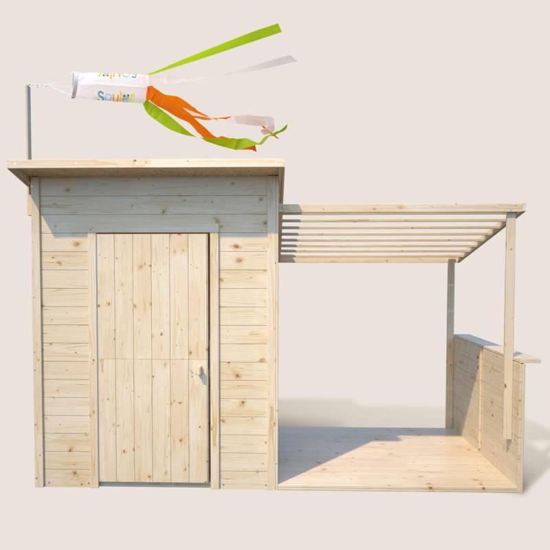 Soulet - Cabane en bois avec pergola SANTA BARBARA - Image 5