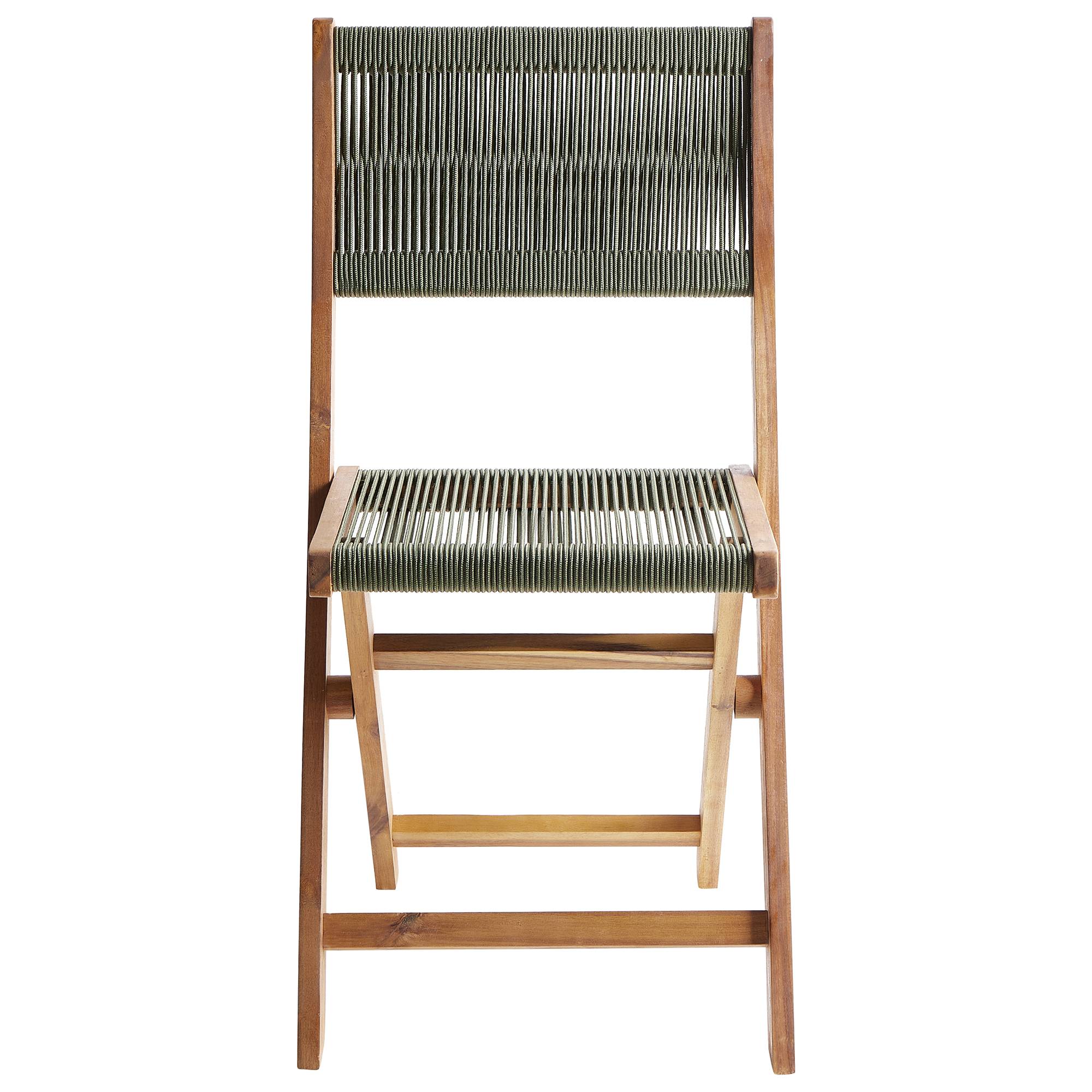 Beliani - Chaise de jardin Acacia Vert PROSSEDI - 42x50x84- Beliani - Image 5